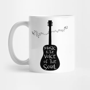 Music is the voice of the soul Mug